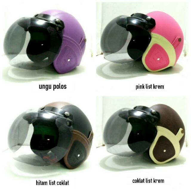 Helm bogo retro SNI kaca bogo ori