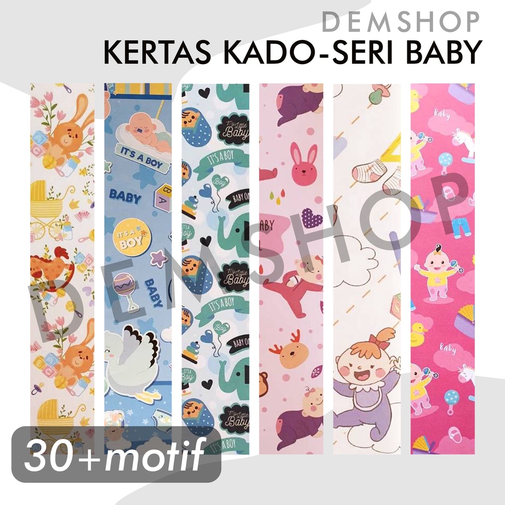 

Kertas kado Wrapping Paper Sansan Wawa Seri Baby Anak-anak Bayi