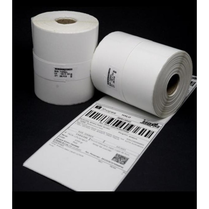 

RB SMARTCOM ~ Kertas Label Barcode 100 x 150 Kertas Stiker Thermal 100x150mm isi 300pcs