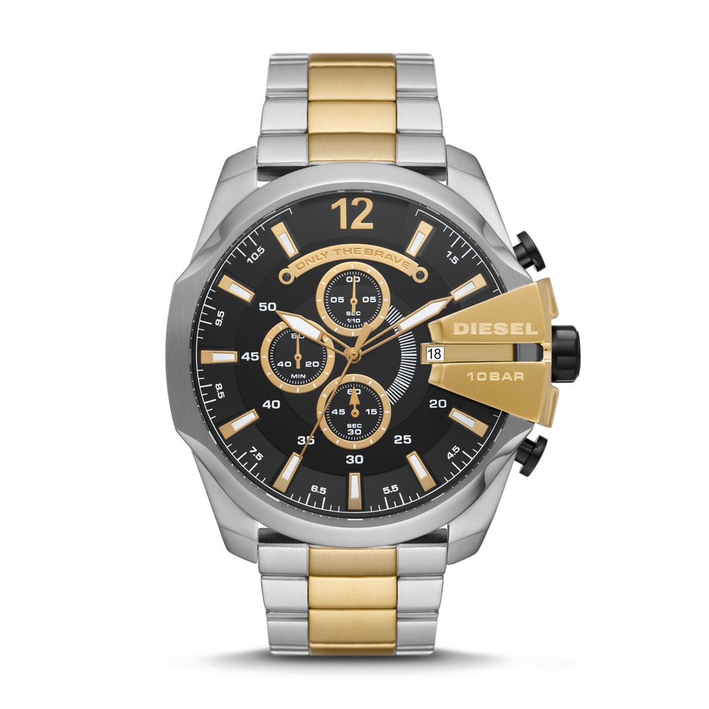 Diesel Mega Chief Chronograph Two-Tone Jam Pria - DZ4581
