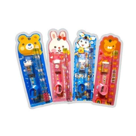 

SET ALAT TULIS SEKOLAH 5 IN 1 KARAKTER LUCU / MINI STATIONERY SET