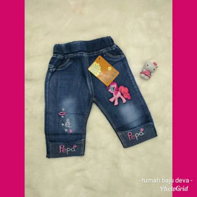 Celana jeans 3/4 little pony