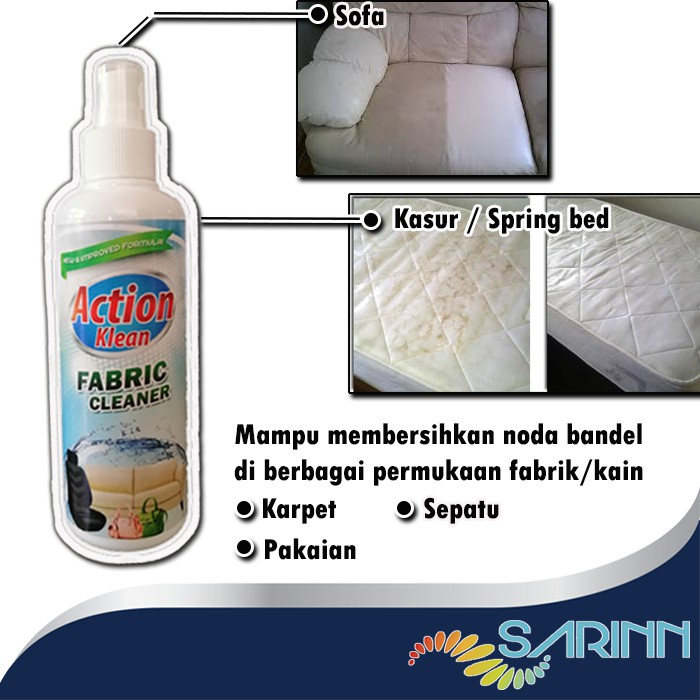 S1 ACTION KLEAN PEMBERSIH SOFA FABRIK KASUR PEMBERSIH KARPET BANTAL FURNITURE SPRING BED KURSI