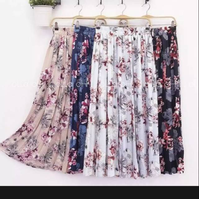 ROK PAYUNG MOTIF BUNGA WANITA MURAH