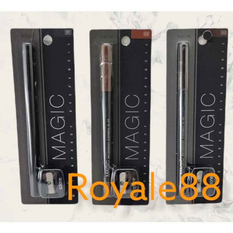 EYELINER PENCIL SOLONE MAGIC WATERPROOF/ EYEPENCIL / PLUS RAUTAN