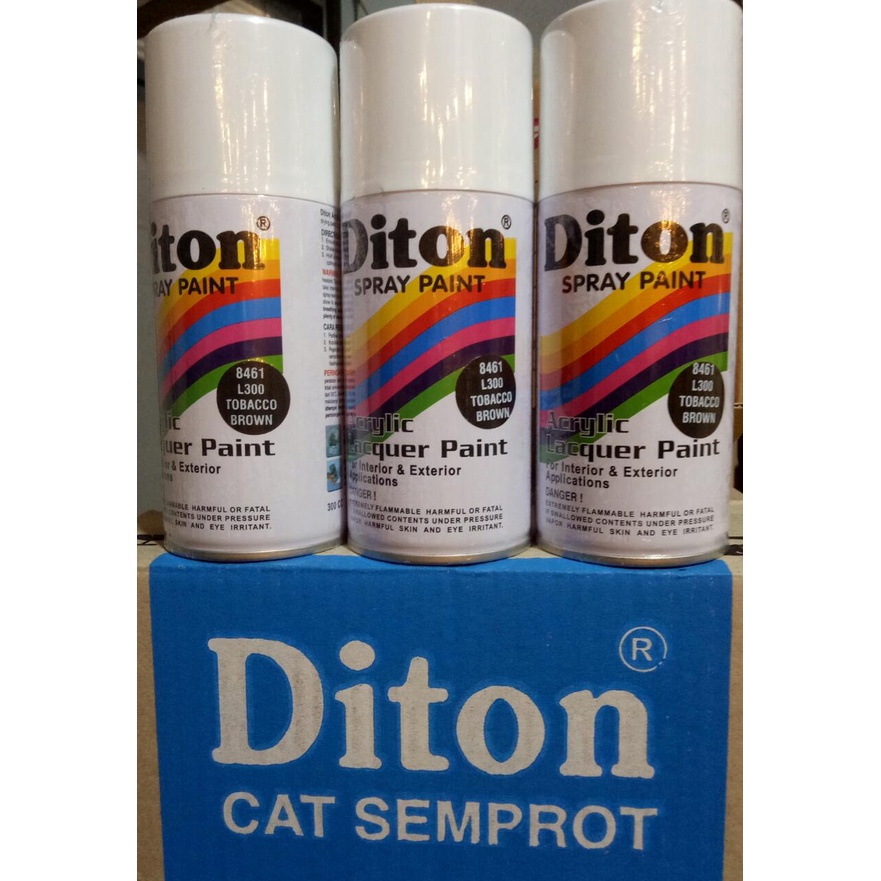 cat semprot pilok pilox diton tobacco brown l 300 l300 8461 300cc coklat gelap