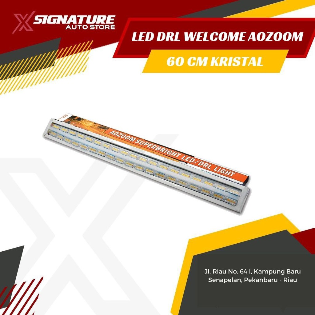 DRL WELCOME AOZOOM 60 CM PUTIH KUNING RUNNING