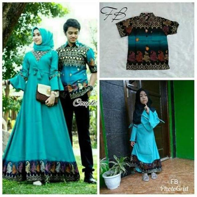 [best Seller...!]] Batik Couple Gamis Baloteli Sarimbit Keluarga Batik Pekalongan Tanah Abang