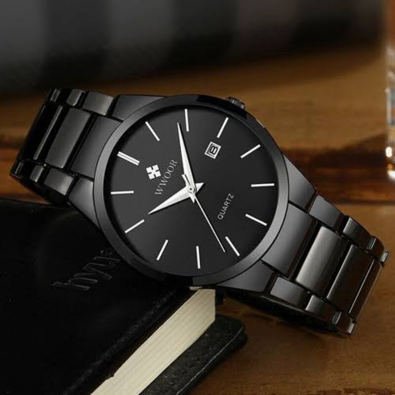 jam tangan pria rantai wwoor 8875