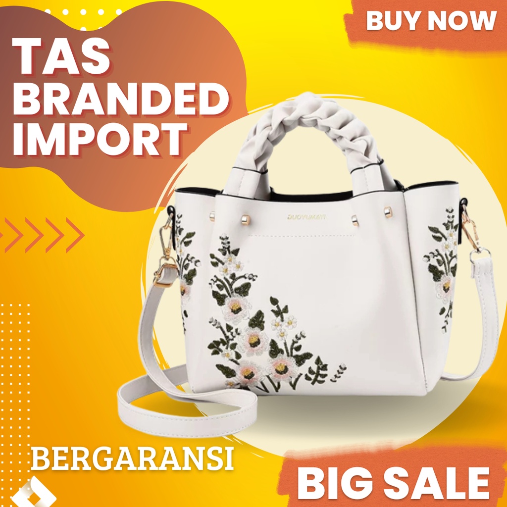 Tas HANDBAG motif flower Main Kondangan Pesta wanita import TH550555