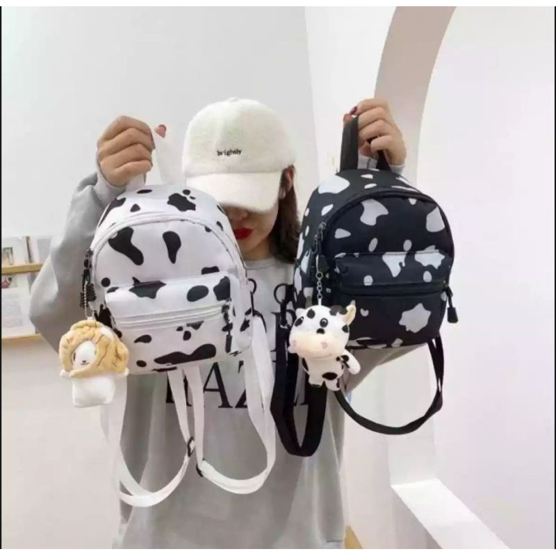 Tas Ransel Mini Motif Sapi//Tas Ransel Karakter