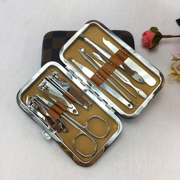 cute manicure set gunting kuku set d508