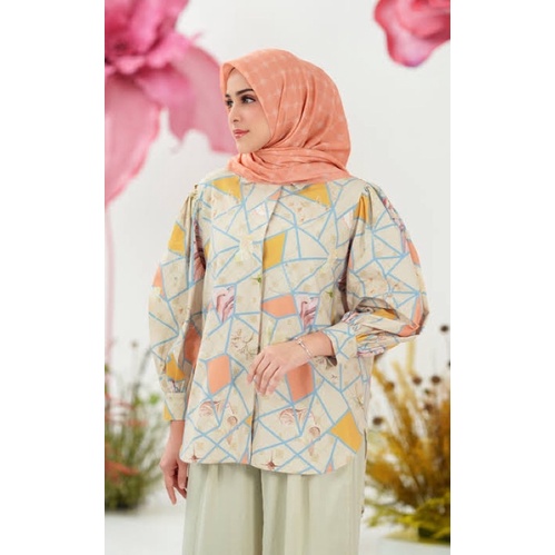 BUTTONSCARVES X RIA MIRANDA DARIA ASTERA TOP BENANG JARUM READY NEW AS IS BUKAN SECOND PRELOVED BEKA