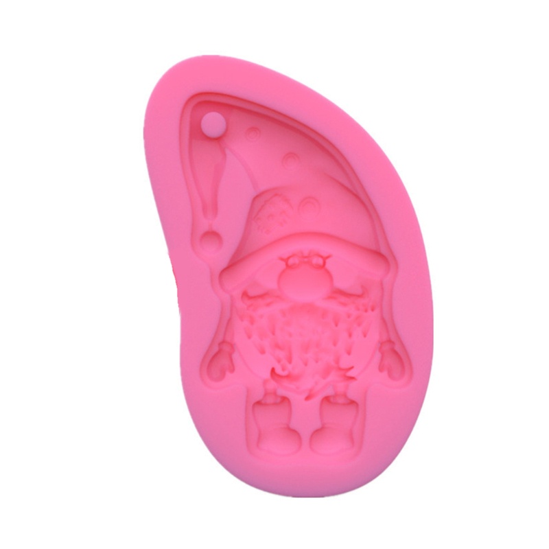 SIY  Gnome Keychain Resin Mold Lucky Gnome Santa Claus Pendant Silicone Resin Mold