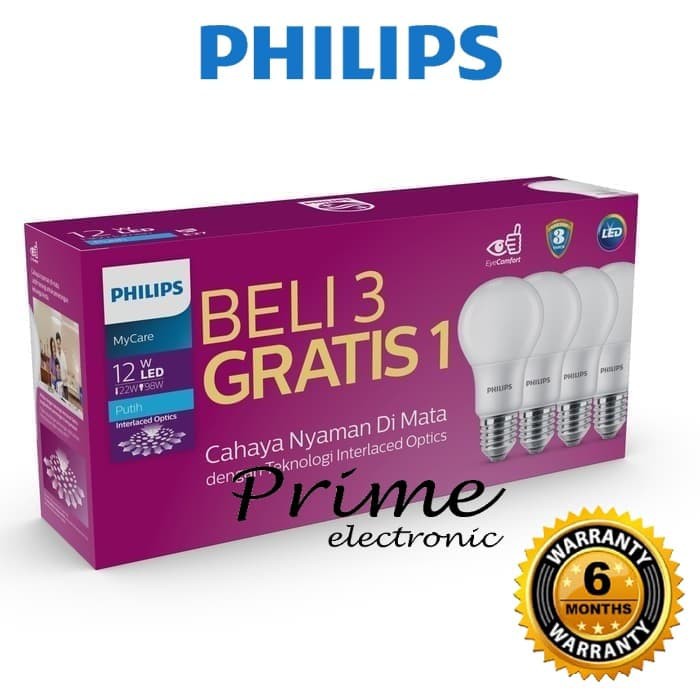 PHILIPS MultiPack MyCare LedBulb 12w E27 6500K 230V PUTIH