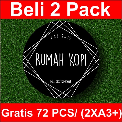 

STIKER LABEL PRODUK LINGKARAN "RUMAH KOPI