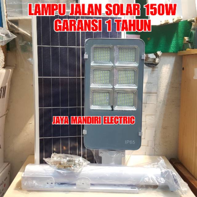 LAMPU JALAN TENAGA SURYA PANEL 150W / PJU SOLAR LED 150 WATT 150watt