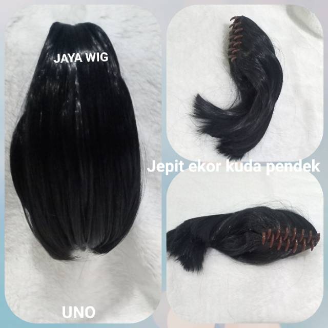 JEPIT EKOR KUDA PENDEK /JEPIT RAMBUT /WIG JEPIT /PONITAIL /PONITAIL JEPIT