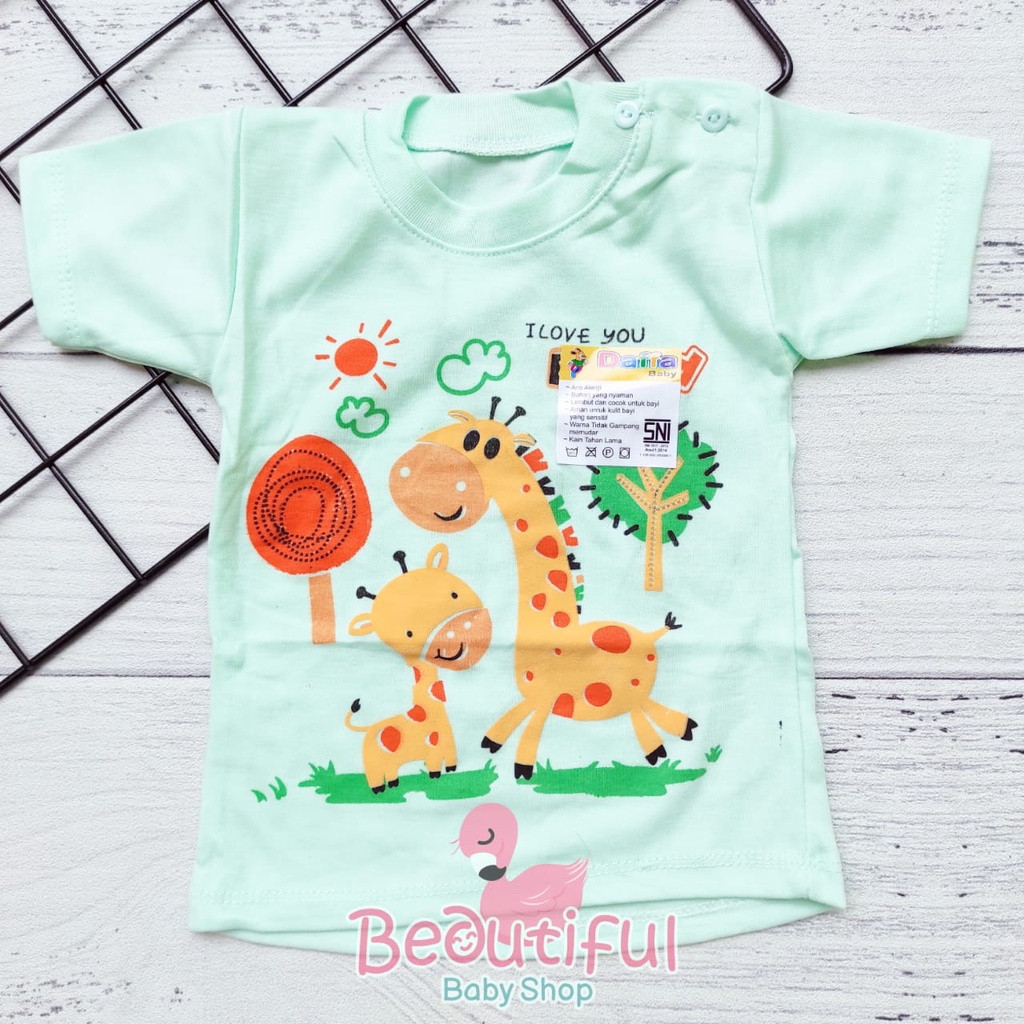 3pcs Kaos Oblong Bayi SNI MLXL / Atasan Baju Bayi Lengan Pendek / Baju Bayi Pendek / Baby.ou