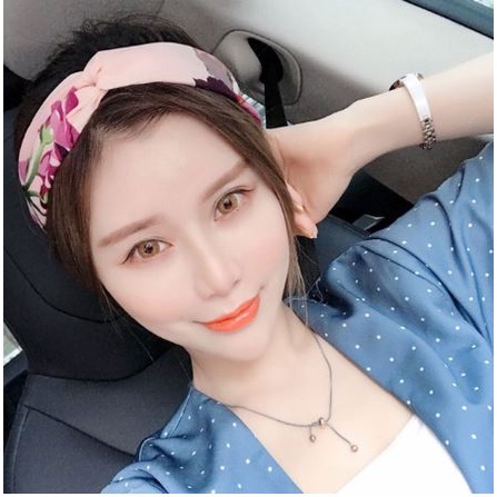 RSB VZ167 Bando Motif Bunga Wanita Hairband Elastis Karet Aksesoris Fashion Bando Import