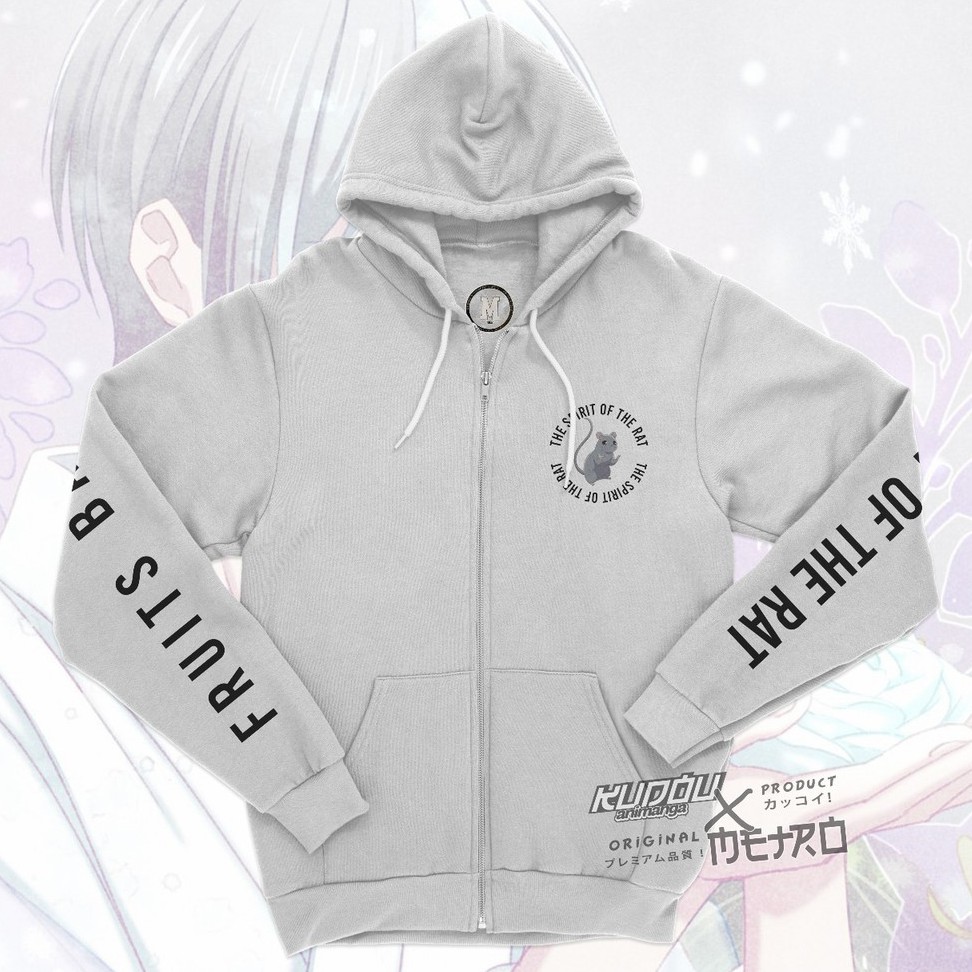 Jaket Sohma Yuki V2 Anime Manga Fruits Basket Premium Cotton Fleece