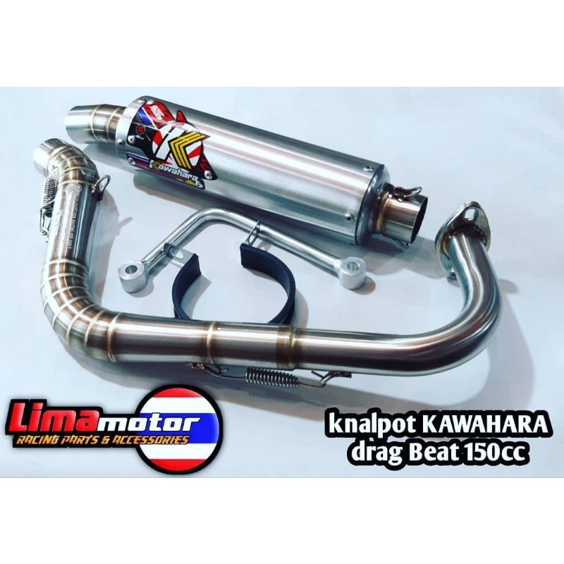 Knalpot original KAWAHARA drag Beat 150 Beat 155 & Mio 150 Mio 155