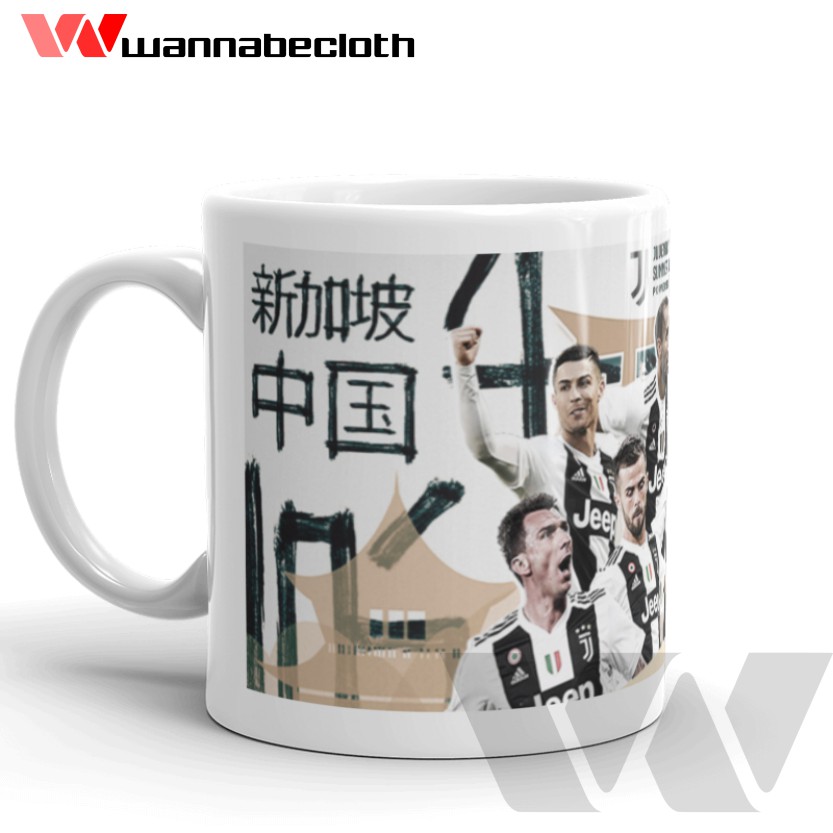 Mug Juventus Gelas Juventus Mug Bola ICC 2019 Gelas ICC 2019 Juventus Summer Tour