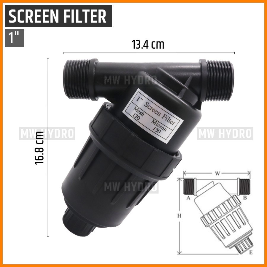 Screen Filter - 1 Inch