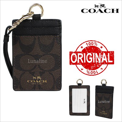 

Coach Lanyard ID Signature Canvas Original Murah