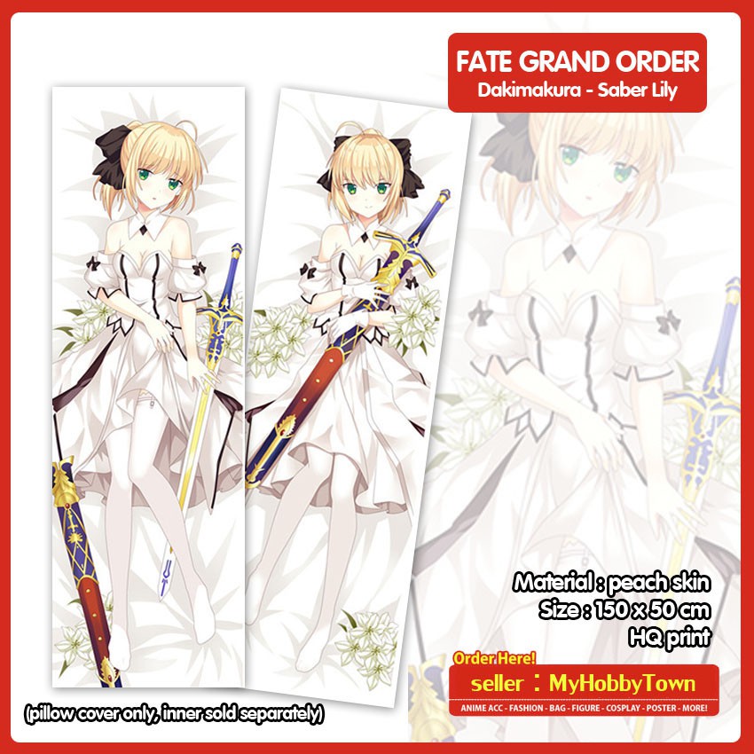 Sarung Bantal Anime Dakimakura Fate Grand Order : Saber Lily