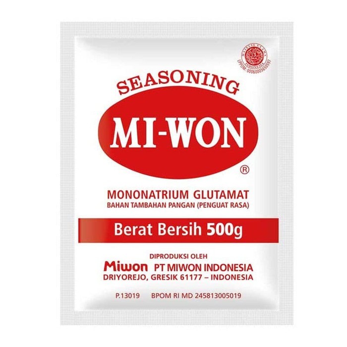 

PENYEDAP RASA MSG MIWON 500 GR MICIN GOURMET SEASONING