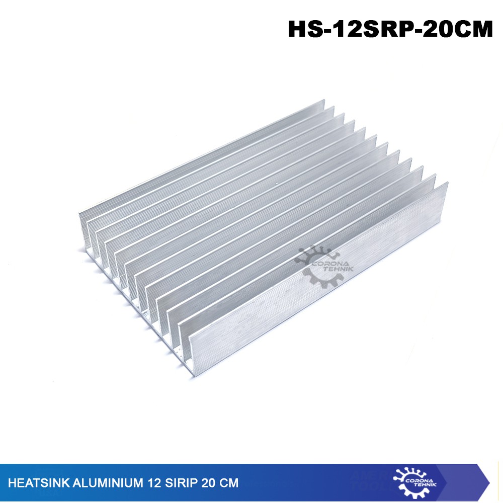 12 Sirip 20 cm Heatsink Aluminium