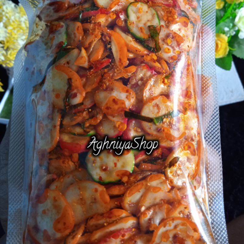 

Seblak kering pedas 250gram kerupuk bawang pedas Extra daun jeruk