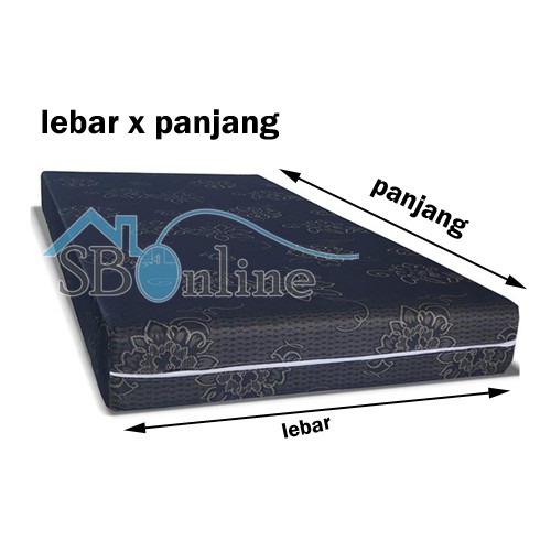 Kasur Matras Busa Inoac Kain Jacquard Zipper Tebal 19 cm Original