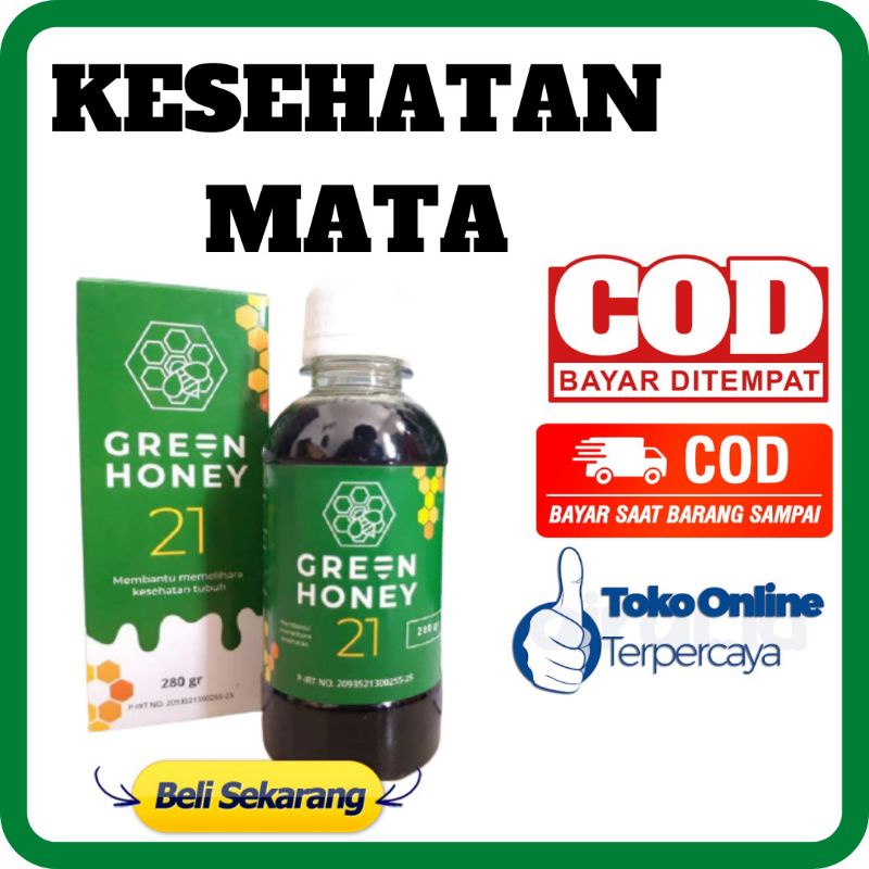 MADU HIJAU 21 Madu Hijau Original Greem Honey Madu Kesehatan Mata Vitamin Mata Mines & Mata Katarak