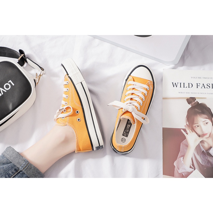 Sepatu Kanvas Wanita Korea Style Warna Warni Women Canvas Shoes SP026