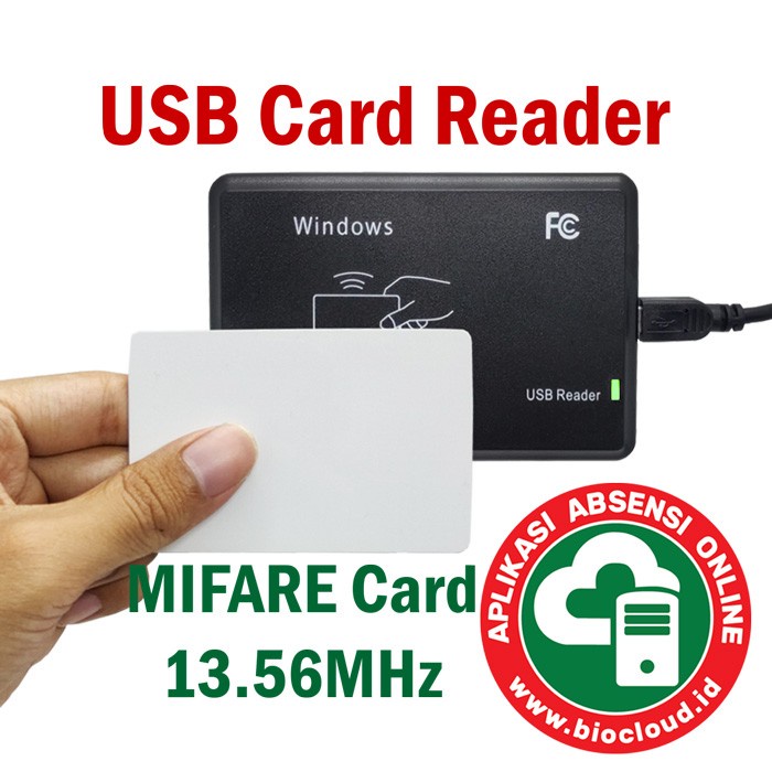 USB Card Reader MIFARE IC Card 13.56MHz Plug N Play NFC Card