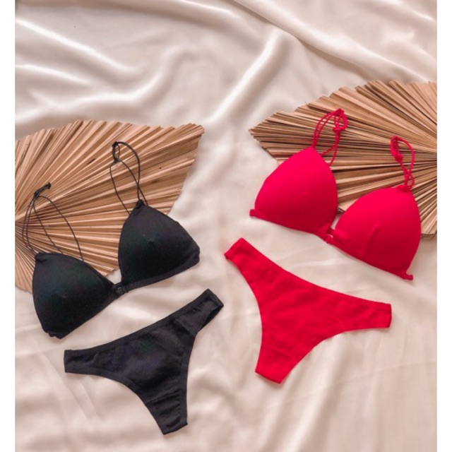 COD JOJO SET (lingerie,bikini,seamless bra,front buckle,gstring,underwear,celana dalam,lingerie)