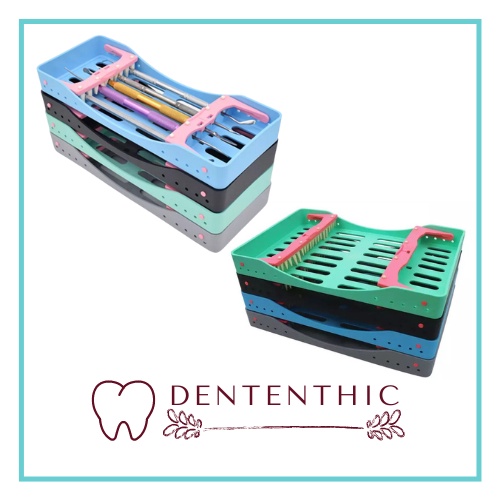 Dental Surgical Sterilization Box Disinfection Tray / Dental Instrumen Cassette / Dental Tray / Kotak Instrumen Gigi