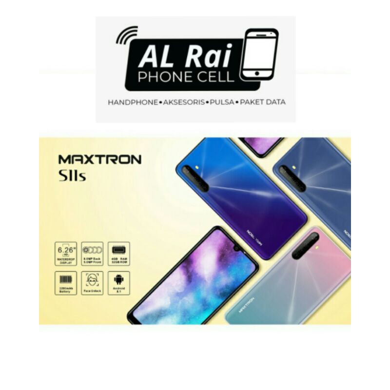 Maxtron S11s 4G, Ram 4/32 GB, LCD 6.2 inch, Bisa pakai smartfren, Baru, Garansi resmi