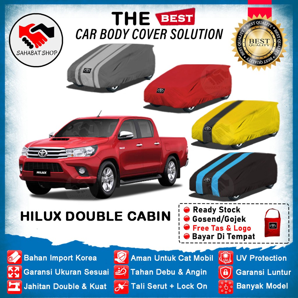 Jual Sarung Body Cover Mobil Hilux Double Cabin Tutup Mantel Toyota Hilux 2016