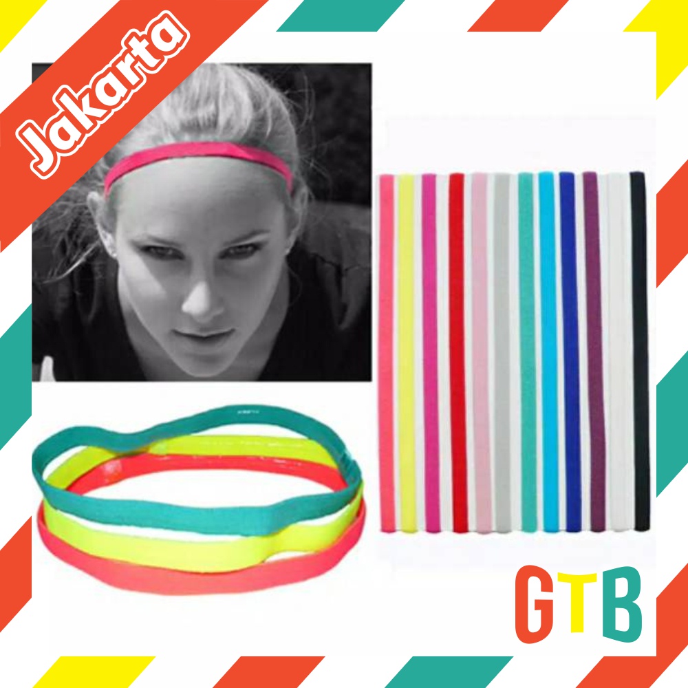 ❤️GTB❤️ Mini Hairband Sport / Headband Sport / Ikat Kepala / Bando / Banana TERMURAH R496