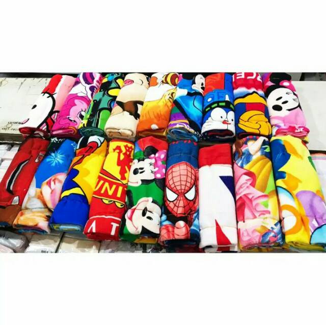 Handuk Karakter Ukuran Besar 70x140 Motif Anak