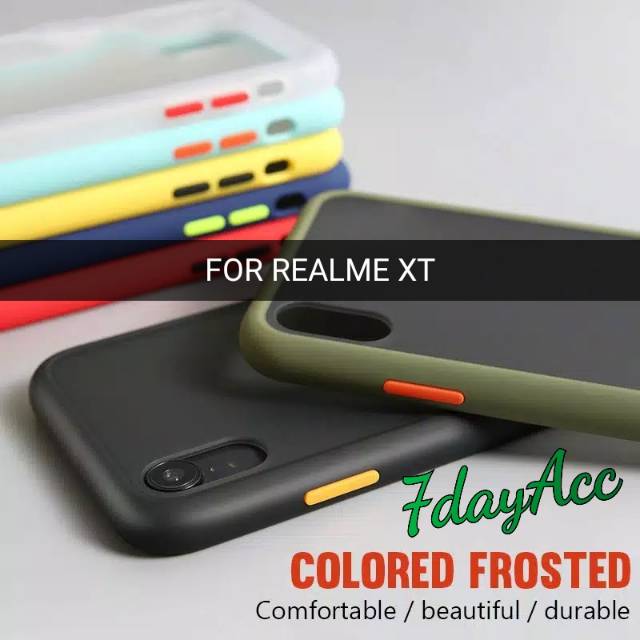 REALME XT CASE HARD SEMI TRANSPARAN FROSTED ARMOR COVER ANTI BANTING