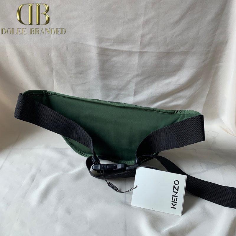 WAISTBAG KENZ0 CROSS LOGO GREEN ORIGINAL FACTORY OUTLET