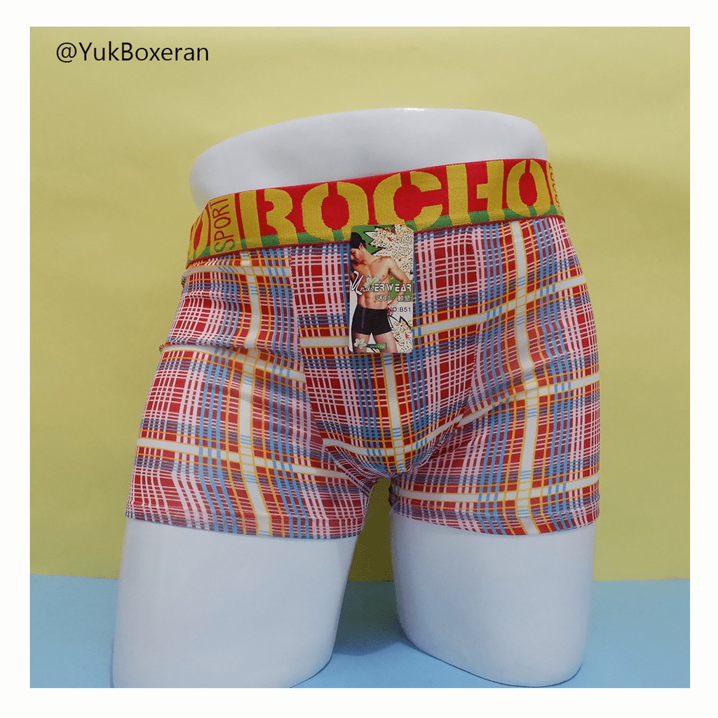Celana Dalam Boxer Pria Motif Kotak
