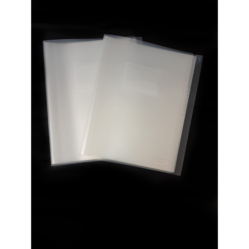 

MAP DOKUMEN PLASTIK 40 LEMBAR DISPLAY BOOK DOCUMENT HOLDER TRANSPARANT PUTIH