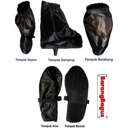 Jas Hujan Sepatu Cover Sepatu BLACK / Sarung Sepatu