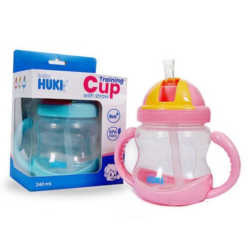 Huki Training Cup With Straw 240ml 9m+