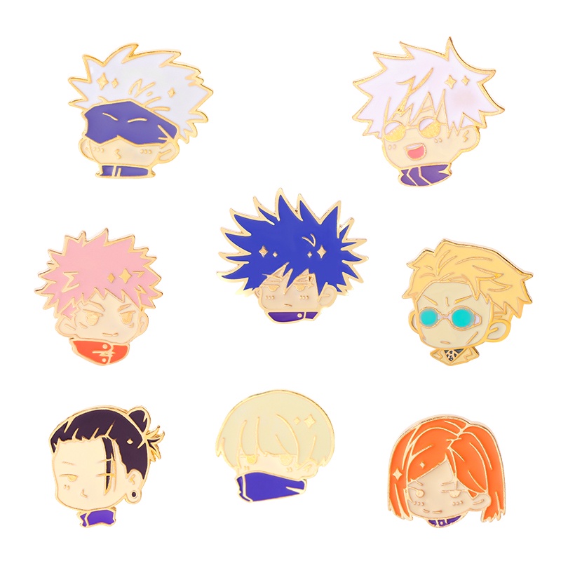 Bros Pin Desain Kartun Anime Jujutsu Kaisen Untuk Aksesoris Pakaian